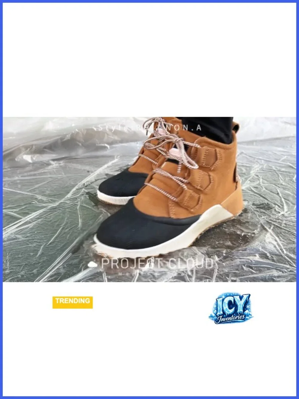 Waterproof Snow Boots Memory Foam Insoles Non-Slip Lace Up Winter Shoes Women's